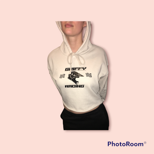 Griffy Racing Women's Bella Canvas Fleeced Cropped hoodie