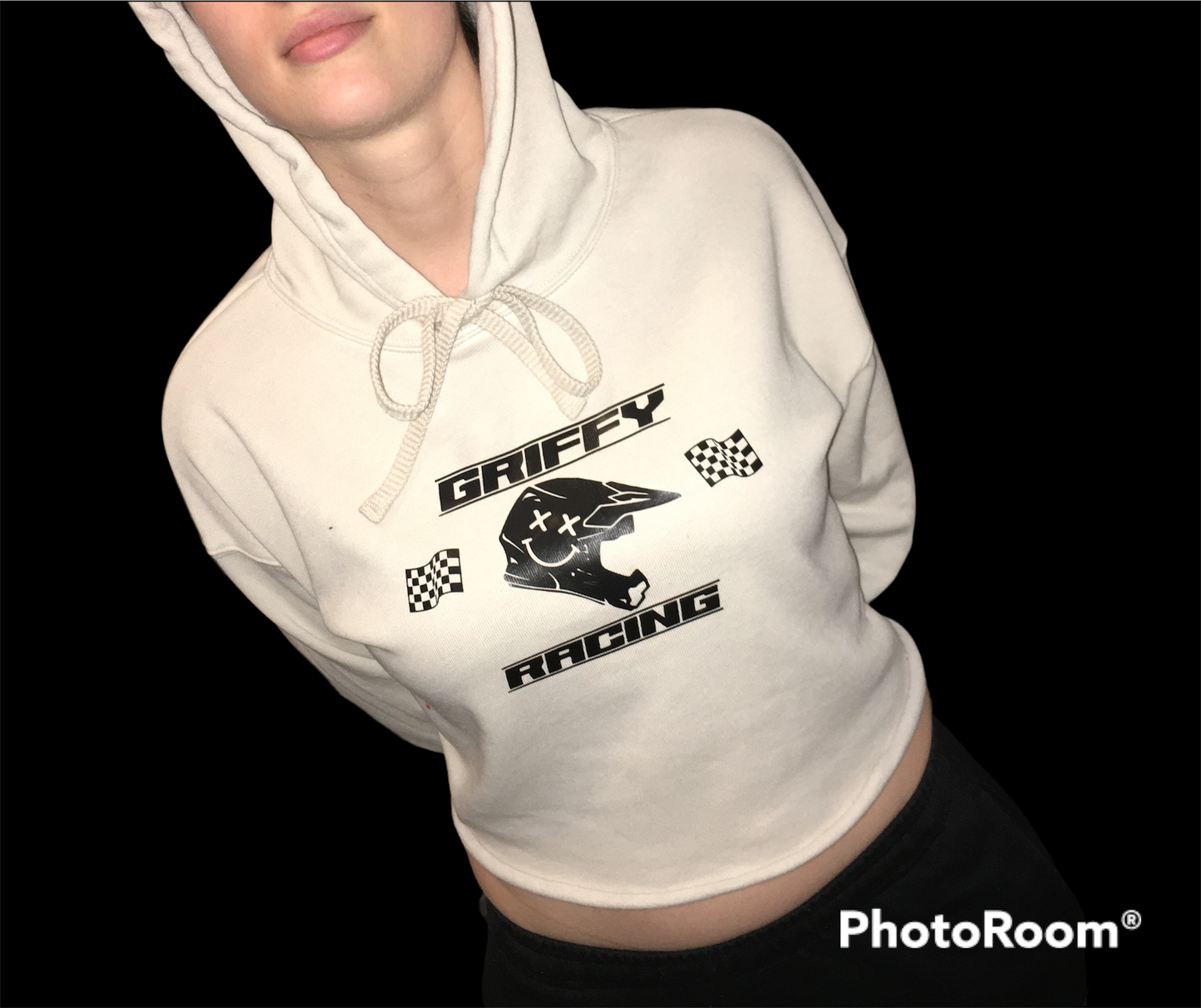 Griffy Racing Women's Bella Canvas Fleeced Cropped hoodie