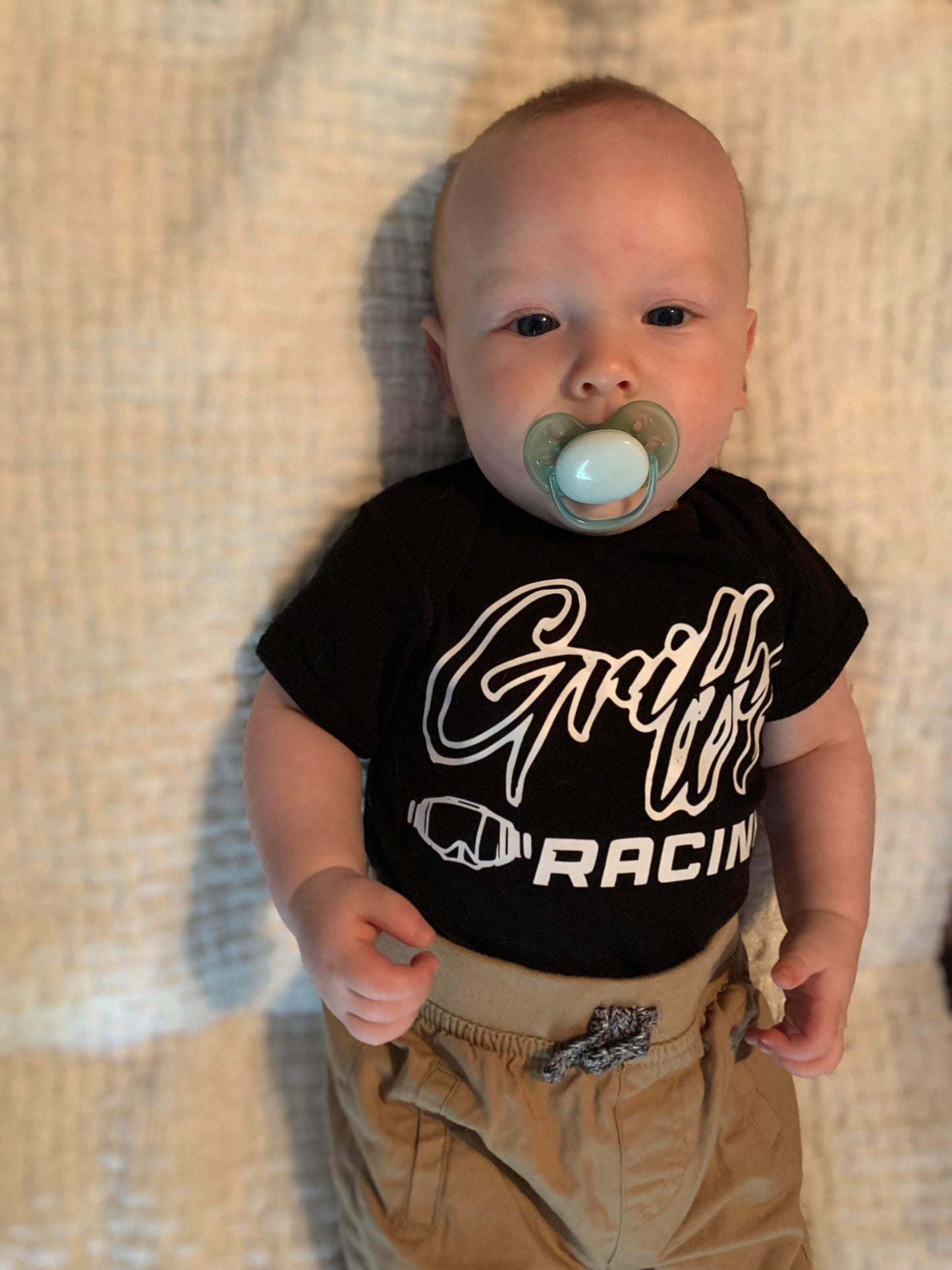 Rabbit Skins Infant Griffy Racing Fine Jersey Bodysuit