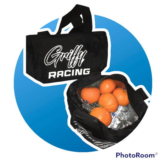Simple and Cool Recycled Griffy Racing Cooler bag